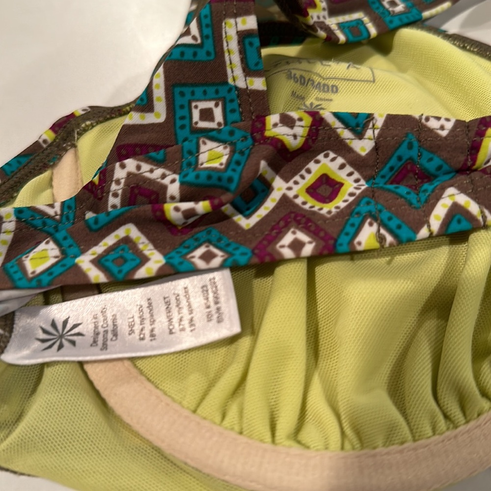 Athleta Geometric Pattern Underwire Bikini Top Ra… - image 6